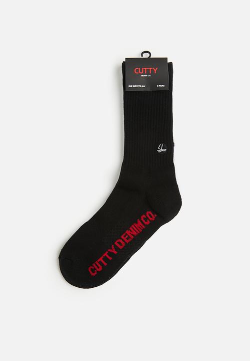 Cutty - Mens tube sock - white