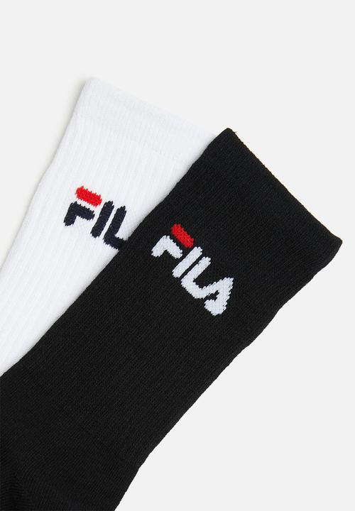 FILA - Sicily tube sock 2pk - black/white