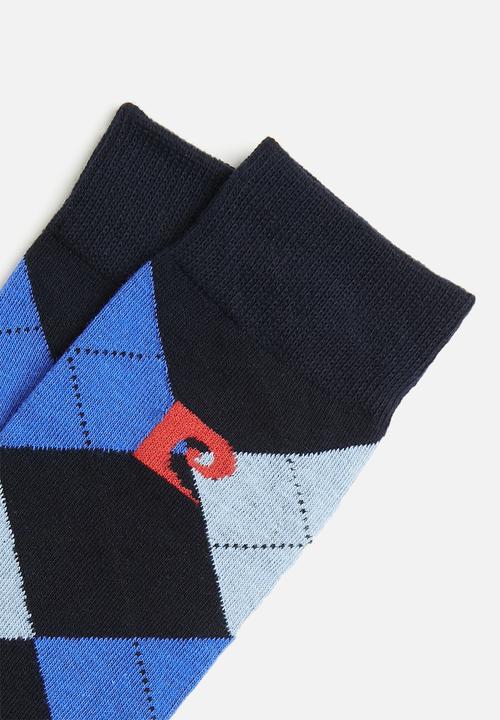 Pierre Cardin - Full argyle socks - navy
