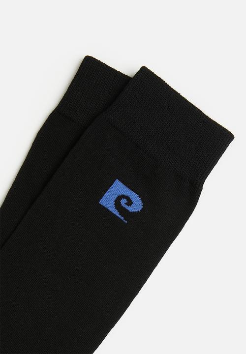 Pierre Cardin - Plain toe cap socks - black