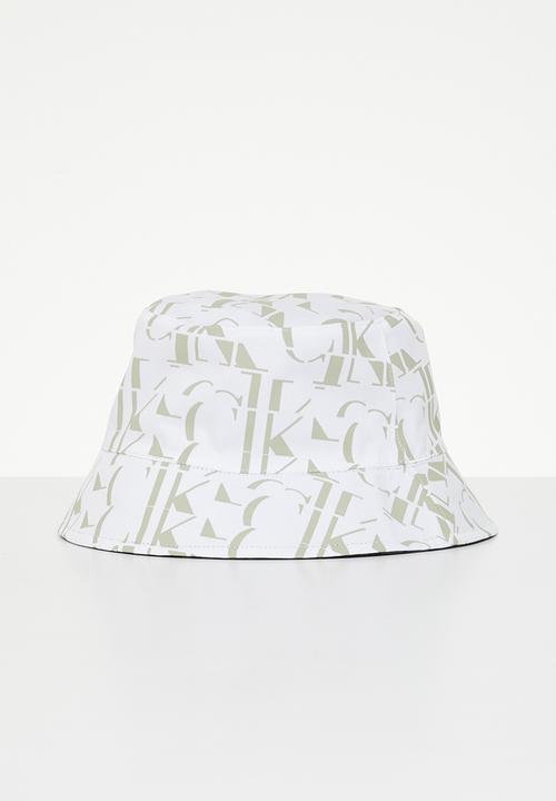 Calvin Klein - Sleek rev bucket hat aol - black & white 