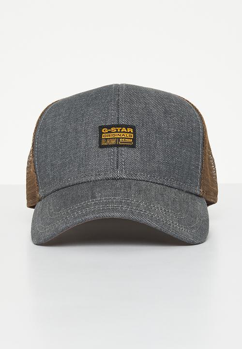 G-STAR - Denim baseball trucker cap - raw denim