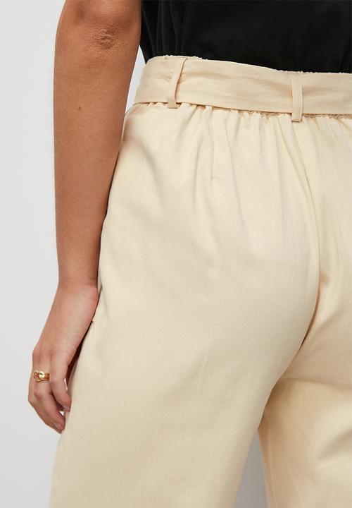 Superbalist - Belted tapered trouser - neutral