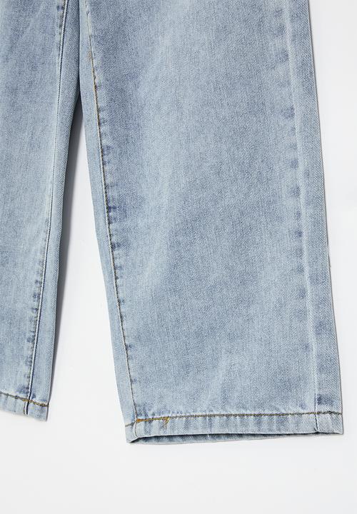 Rebel Republic - Girls baggy jeans - light blue