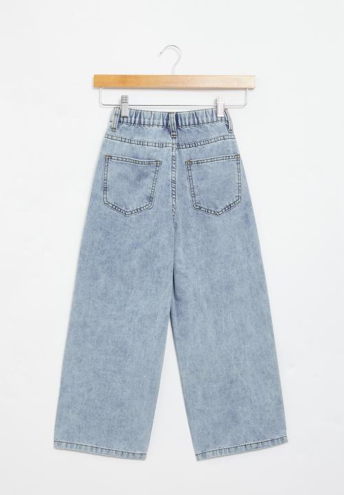 Rebel Republic - Girls baggy jeans - light blue