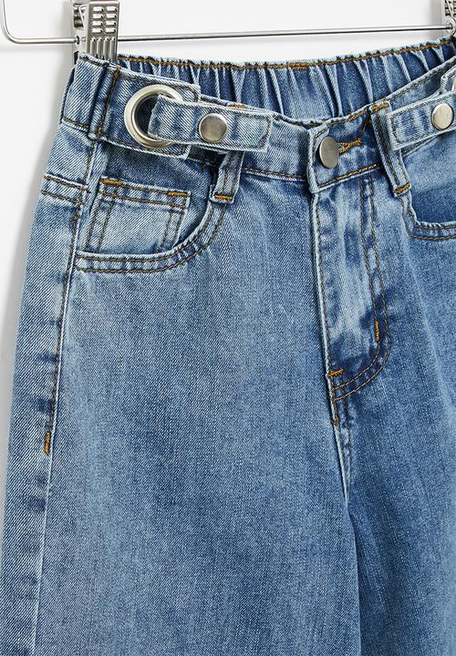 Rebel Republic - Girls baggy jeans - blue