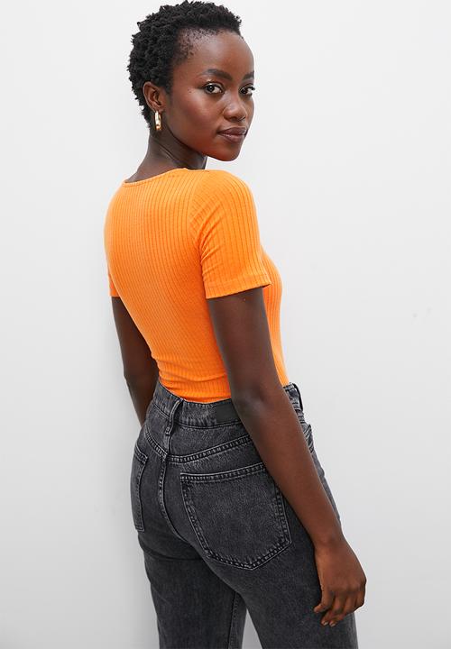 Superbalist - Tee bodysuit bodysuit - orange