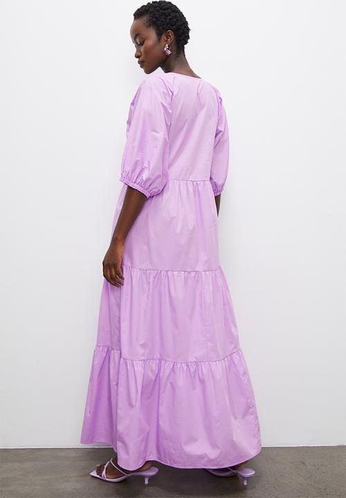 Superbalist - Tiered midi dress - lavender