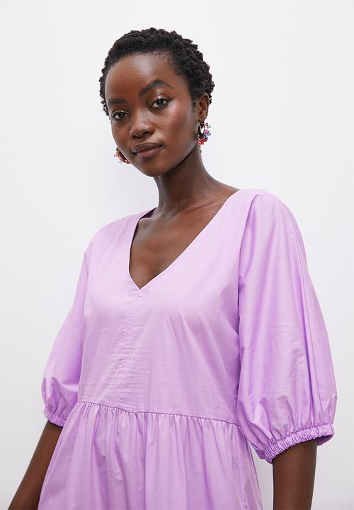 Superbalist - Tiered midi dress - lavender
