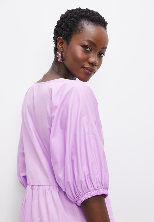 Superbalist - Tiered midi dress - lavender