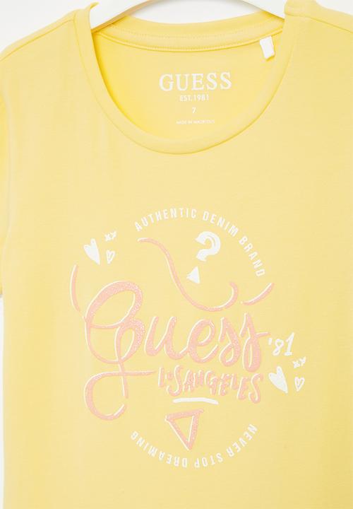 GUESS - Short sleeve tee - butter corn