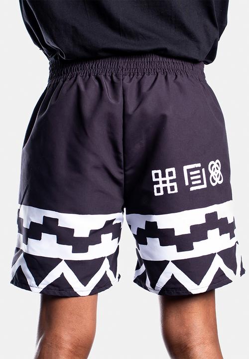 Butan - Panthers - africa unite footbal shorts - black
