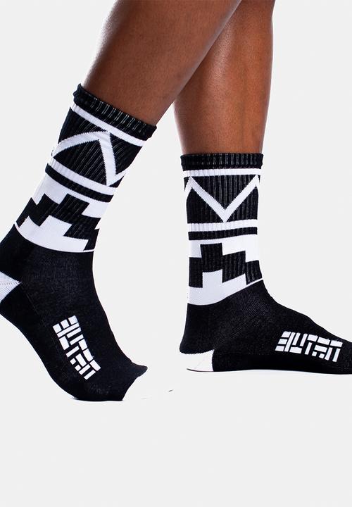 Butan - Panthers - africa unite socks - black & white