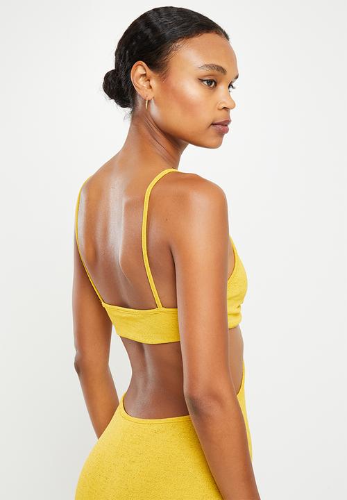 dailyfriday - Knot detail maxi dress - ochre
