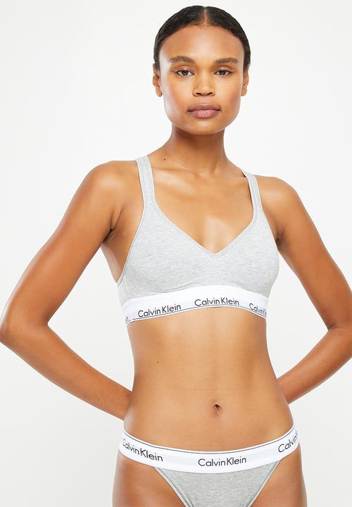 Calvin Klein - Bralette lift - grey heather
