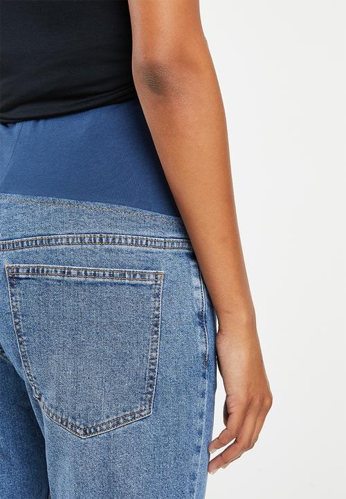 Cotton On - Maternity straight stretch jean (over belly) - stormy blue