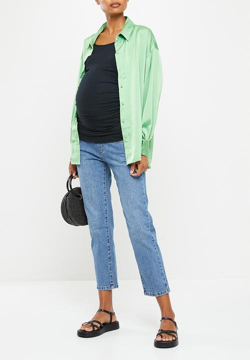 Cotton On - Maternity straight stretch jean (over belly) - stormy blue