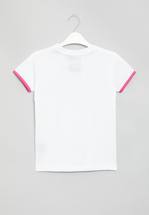 Aca Joe - Girls aca joe hd printed tee - white