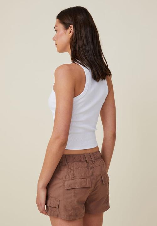 Cotton On - Billie cargo short - russet brown