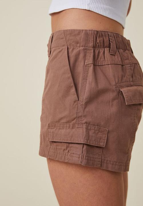 Cotton On - Billie cargo short - russet brown