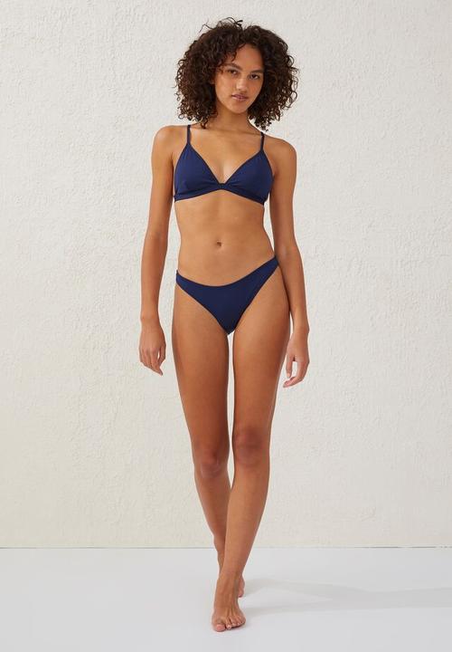 Cotton On - Slider triangle bikini top - midnight