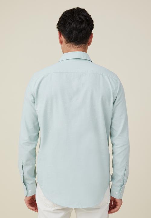 Cotton On - Mayfair long sleeve shirt - summer green
