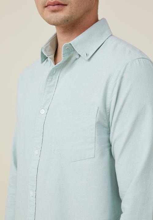 Cotton On - Mayfair long sleeve shirt - summer green
