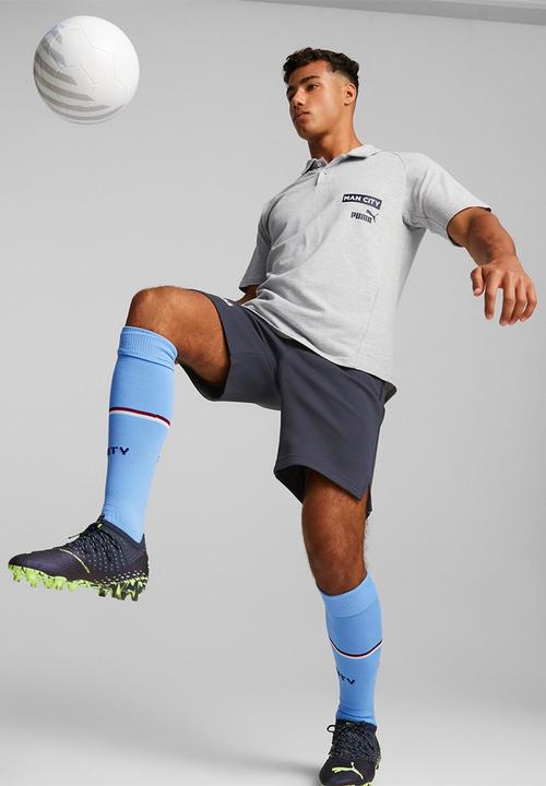 PUMA - Mcfc casuals polo - light gray heather & parisian night