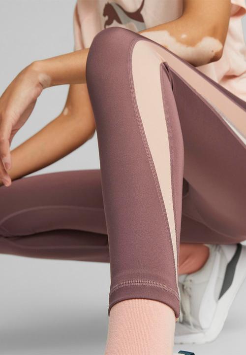 PUMA - Evostripe high-waist 7/8 tights - dusty plum