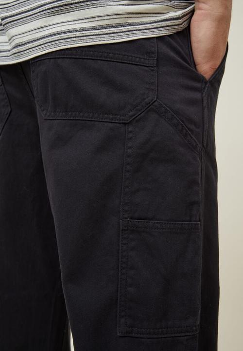 Cotton On - Relaxed chino - washed black carpenter