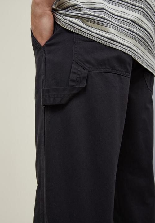 Cotton On - Relaxed chino - washed black carpenter