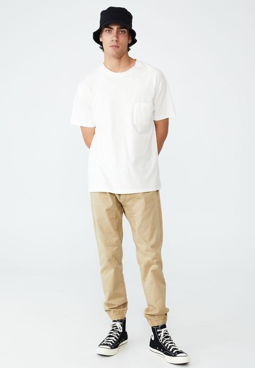 Cotton On - Drake cuffed pant - washed stone
