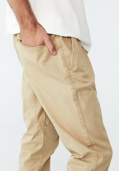 Cotton On - Drake cuffed pant - washed stone