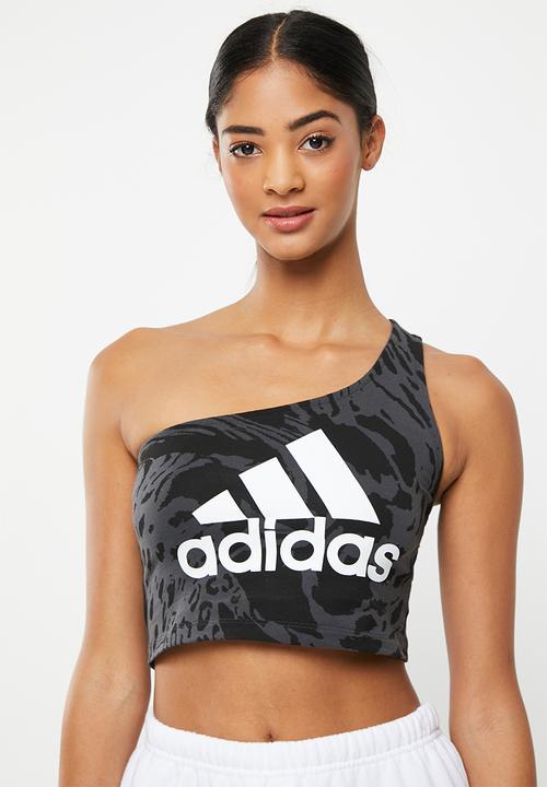 adidas Performance - W fi gfx q3 tank crop - carbon