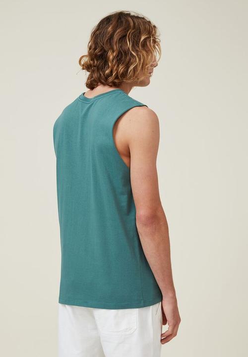 Cotton On - Organic muscle - wash forest