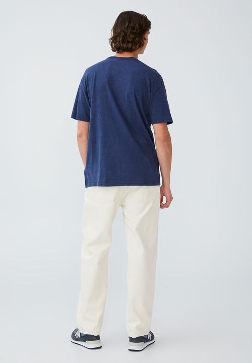 Cotton On - Easy T-shirt - indigo/los angeles spaced