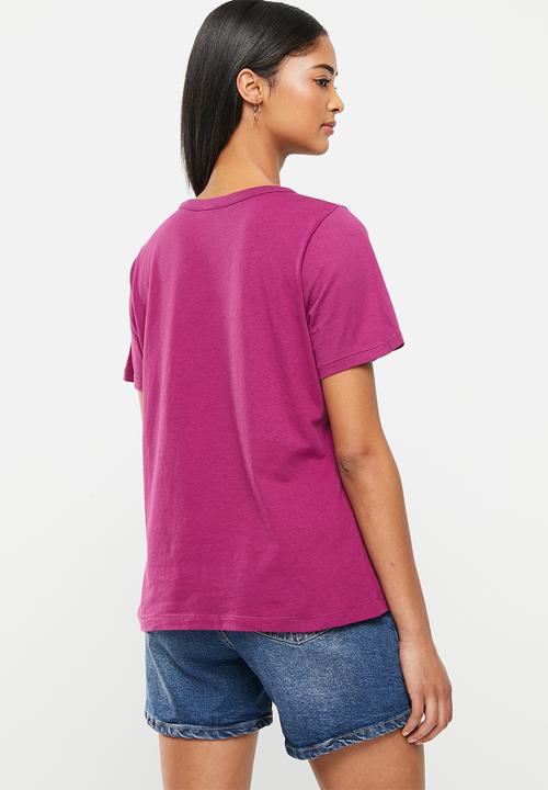 Cotton On - The 91 classic organic tee - raspberry purple