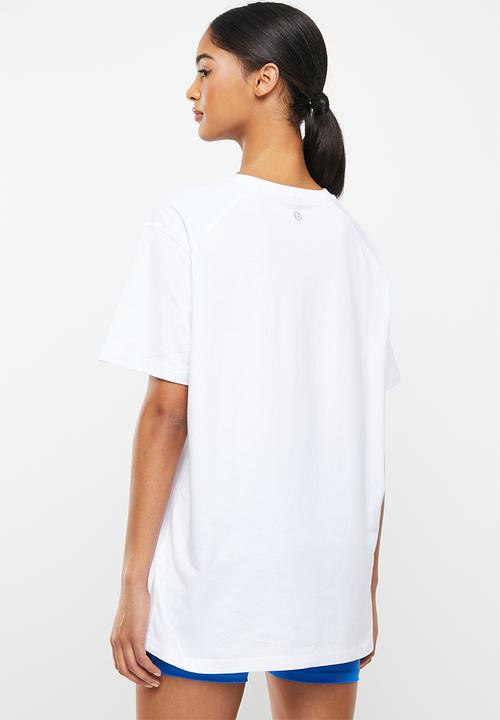 Cotton On - Active graphic T-shirt - white & running club