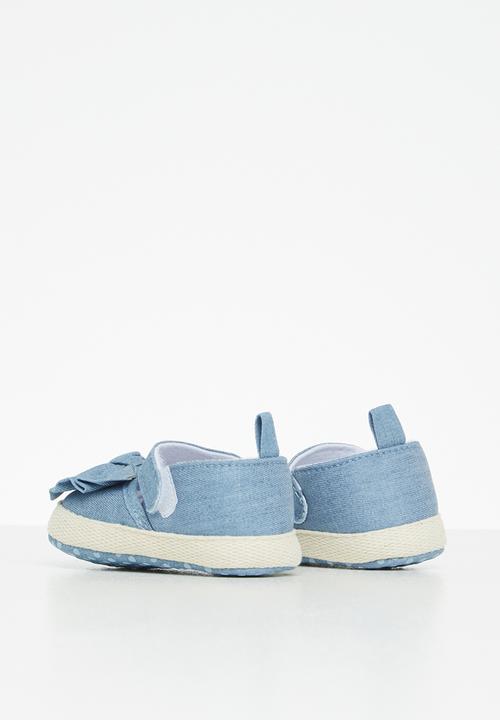 Pop Candy - Baby bow pump - denim blue
