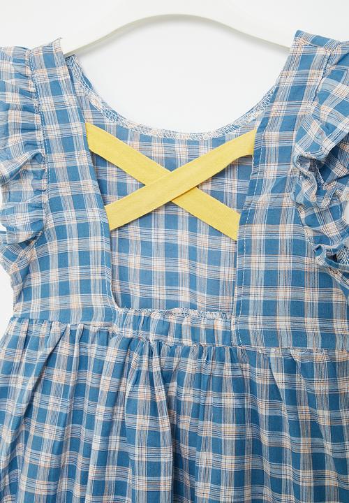 Pop Candy - Check dress - blue