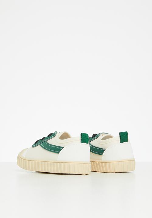 Pop Candy - Lace up sneaker - white & green
