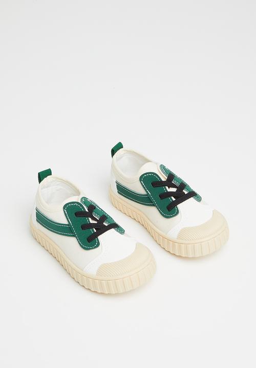 Pop Candy - Lace up sneaker - white & green