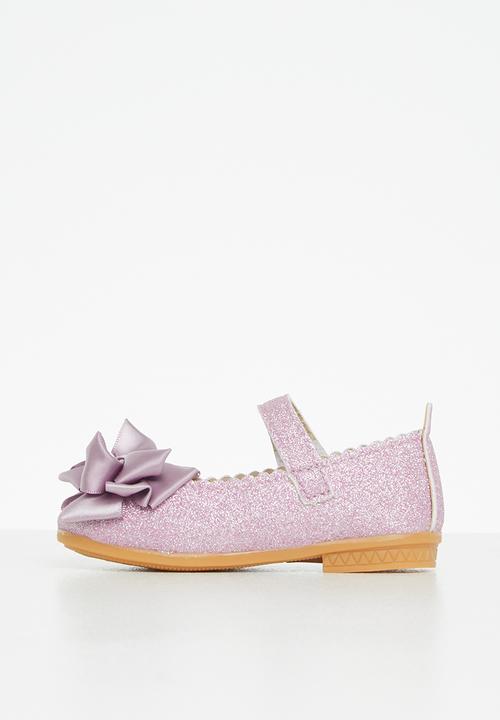 Pop Candy - Glitter pump with bow - purple
