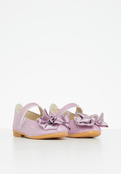Pop Candy - Glitter pump with bow - purple
