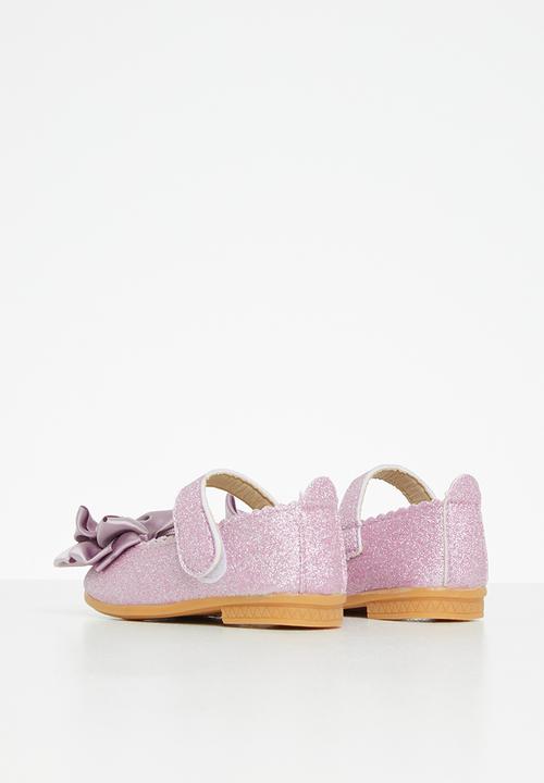 Pop Candy - Glitter pump with bow - purple