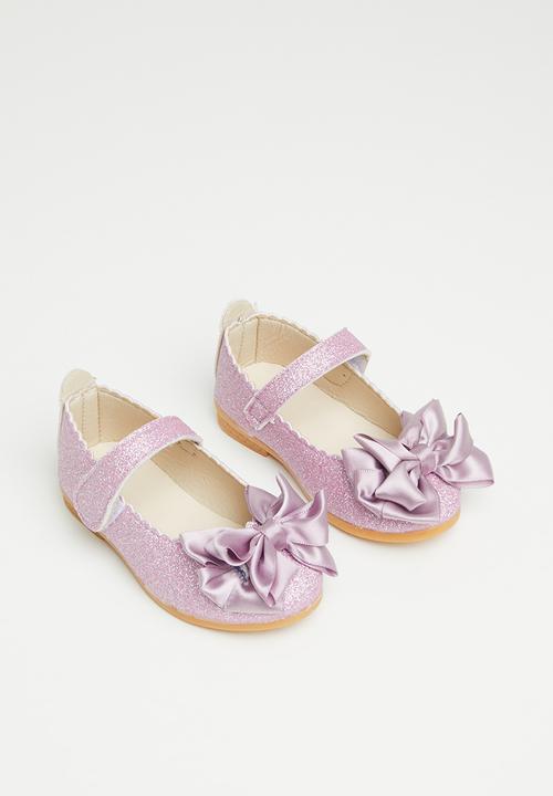Pop Candy - Glitter pump with bow - purple