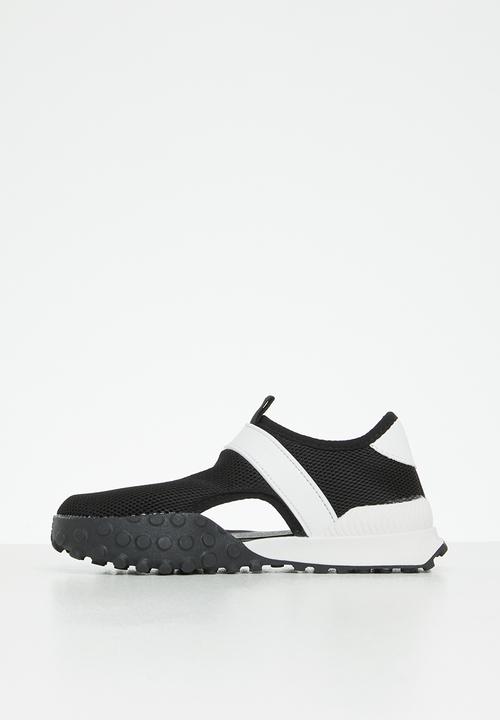 Pop Candy - Open velcro strap sneaker - black