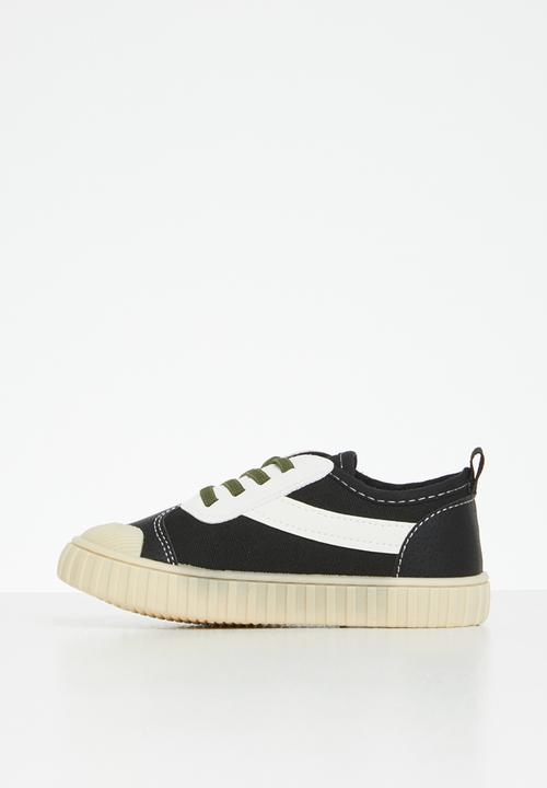 Pop Candy - Lace up sneaker - white & black