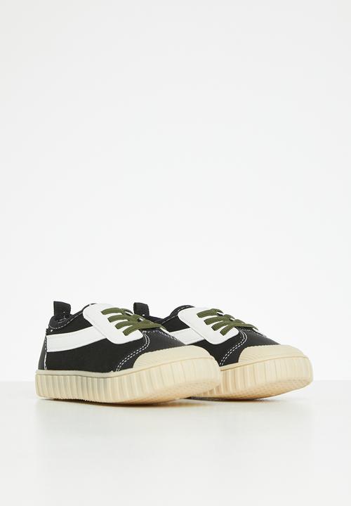 Pop Candy - Lace up sneaker - white & black