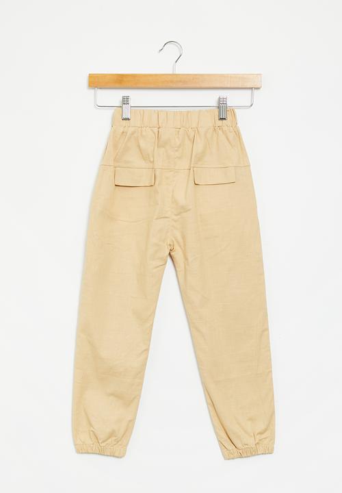Pop Candy - Boys cuff pants - khaki